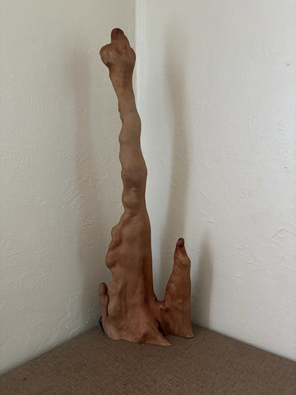 Natural Old Cypress Knee Wood Sculpture 27.5”High MCM Home Decor